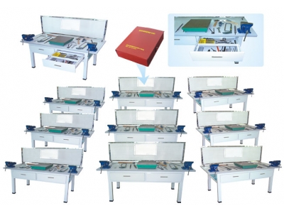 鉗工實驗室設備（鉗工實訓桌、單面2工位）